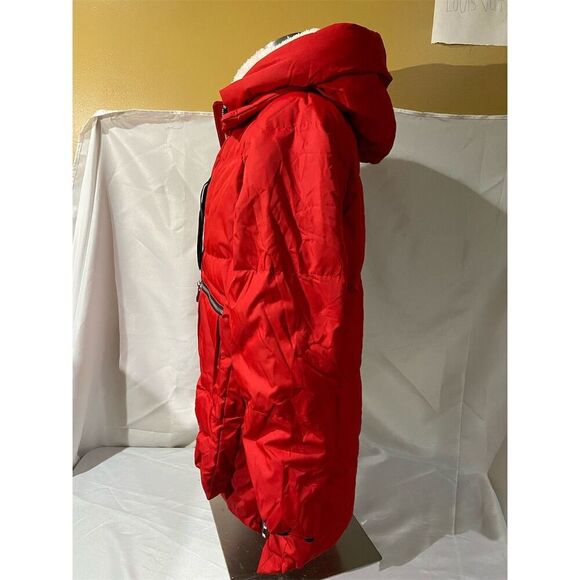 Orolay Down Women's Red Hooded Puffer Down Coat Size Small - Picture 2 of 7
